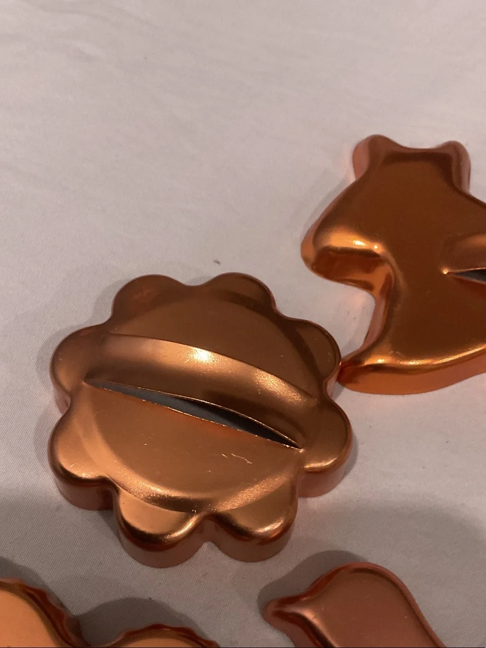 Copper-Tone Decorative Animal & Shape Molds (Set of 6)